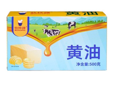 牧桦无盐动物黄油500g装蛋糕饼干烘焙原料厂家现货20块整箱批发图5