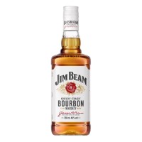 金宾（Jim Beam）占边波本波旁威士忌 美国洋酒柠檬沙瓦嗨棒可乐桶 大金宾大占边 金宾白占边白700mL1瓶