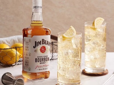 金宾（Jim Beam）占边波本波旁威士忌 美国洋酒柠檬沙瓦嗨棒可乐桶 大金宾大占边 金宾白占边白700mL1瓶图4