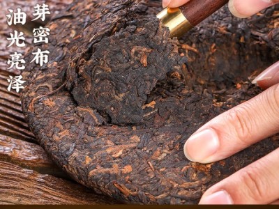 三隐 茶叶普洱茶熟茶云南勐海七子饼原料2017年老班章古树老茶饼357g图5