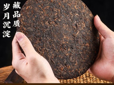 三隐 茶叶普洱茶熟茶云南勐海七子饼原料2017年老班章古树老茶饼357g图4