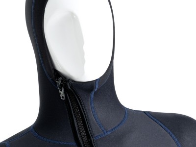 现货潜水服男3MM连帽保暖冬泳衣防寒湿式冲浪服浮潜连体潜水衣图3