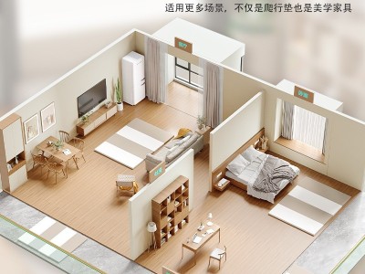 凡爱IXPE款婴儿爬爬垫游戏垫儿童早教中心感统训练攀岩垫厂家直销图3