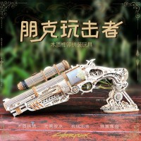 跨境亚马逊热卖玩具枪 吃鸡游戏道具模型 儿童M416突击木制步枪