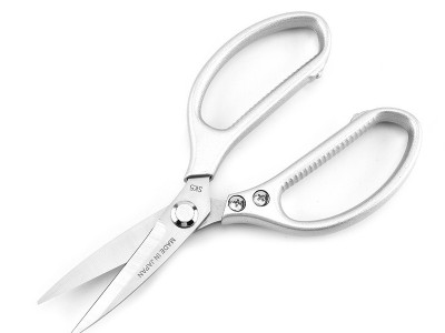 厂家直销 新款铝合金手柄强力多功能厨房鸡骨剪刀 SK5新款铝柄剪图3