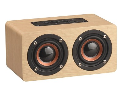 W5蓝牙音箱 木质家居礼品logo 创意无线电脑户外音响图3