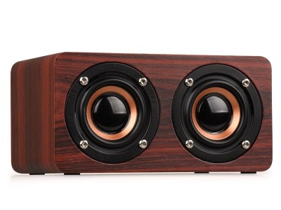 W5蓝牙音箱 木质家居礼品logo 创意无线电脑户外音响图7