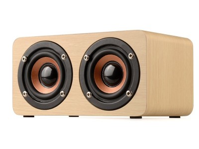 W5蓝牙音箱 木质家居礼品logo 创意无线电脑户外音响图6