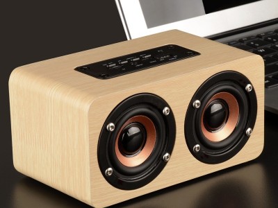 W5蓝牙音箱 木质家居礼品logo 创意无线电脑户外音响图2