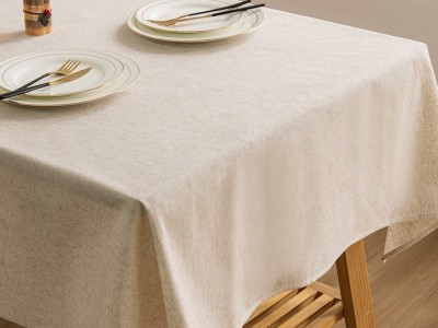 美式简约田园风黄色桌旗纯黄麻防尘桌布婚庆长方形装饰桌布婚宴图2