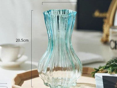 北欧风创意蒜头玻璃花瓶网红透明水培植物鲜花干花插花瓶客厅摆件图7