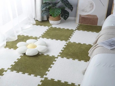 毛绒儿童爬爬垫拼接大块房间耐脏加厚满铺泡沫地垫卧室米绒面地毯图3