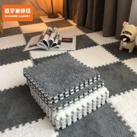 毛绒儿童爬爬垫拼接大块房间耐脏加厚满铺泡沫地垫卧室米绒面地毯