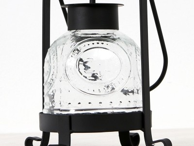 浪漫烛光晚餐道具玻璃烛台摆件批发手提蜡烛灯复古老式铁艺油图4