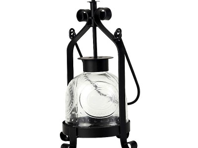 浪漫烛光晚餐道具玻璃烛台摆件批发手提蜡烛灯复古老式铁艺油图5