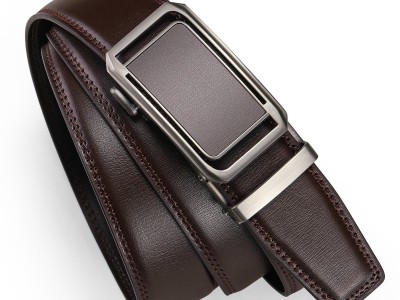 自动扣真皮皮带 公司企业高档礼盒套装礼品腰带 商务男士皮带1069图2