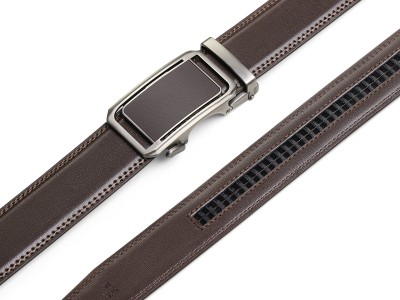 自动扣真皮皮带 公司企业高档礼盒套装礼品腰带 商务男士皮带1069图3