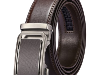 自动扣真皮皮带 公司企业高档礼盒套装礼品腰带 商务男士皮带1069图6