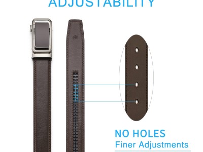 自动扣真皮皮带 公司企业高档礼盒套装礼品腰带 商务男士皮带1069图4