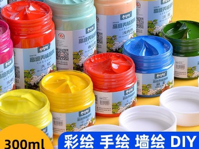 厂家直销亚利达墙绘丙烯颜料批发学生diy商用创作丙烯颜料300ml图2