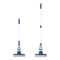 跨境现货免手洗加厚滚轮式胶棉拖把挤水海绵拖把强吸水胶棉拖把