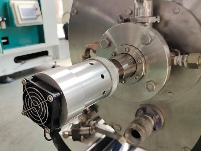 超声波砂磨机 棒钉棒销式磷酸铁锂硅碳负极卧式超声波纳米砂磨机图3