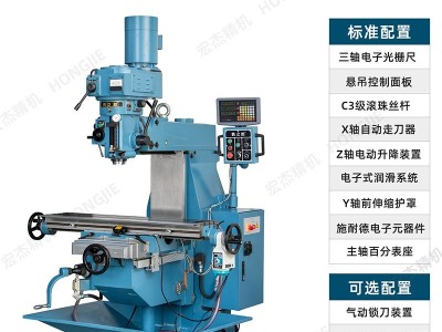 厂家现货台湾快捷铣床铣之郎新虎将首钻精密台湾4GT高精密铣床图2