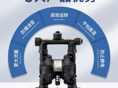 厂家边锋固德牌铝合金气动隔膜泵多型号输送水泵耐腐蚀自吸防爆图2